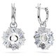 Swarovski Idyllia ezüst színű fülbevaló kék kristállyal 5680016
