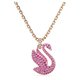 Swarovski Ikonikus rózsaszín swarovski hattyú rozé nyaklánc  5647552