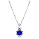 Swarovski Szeptember királykék köves nyaklánc 5651790
