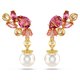 Swarovski Gema arany színű csepp alakú fülbevaló 5688486