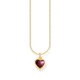 Thomas Sabo Aranyozott ezüst nyaklánc piros szív alakú medállal KE2268-414-10-L45V