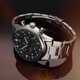 Seiko Neo Sports fekete számlapos chronograph férfi karóra SSB447P1