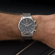 Seiko Neo Sports fekete számlapos chronograph férfi karóra SSB447P1