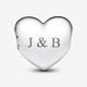 Pandora ékszer Be love gravírozható nagy szív ezüst charm 793440C00 Pandora ékszer Be love gravírozható nagy szív ezüst charm 793440C00