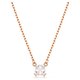 Swarovski Stilla rose nyaklánc négyzet alakú kristállyal 5701904