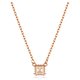 Swarovski Stilla rose nyaklánc négyzet alakú kristállyal 5701904