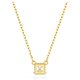 Swarovski Stilla arany színű nyaklánc négyzet kristállyal 5693153