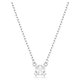 Swarovski Stilla ezüst színű nyaklánc négyzet alakú kristállyal 5701903