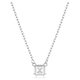 Swarovski Stilla ezüst színű nyaklánc négyzet alakú kristállyal 5701903