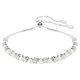 Swarovski Mátrix kristálygyöngy ezüst színű állítható karkötő 5701605