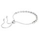 Swarovski Mátrix kristálygyöngy ezüst színű állítható karkötő 5701605