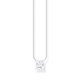 Thomas Sabo  Ezüst nyaklánc négyzet alakú cirkónia medállal KE2212-051-14-L45v
