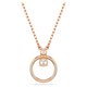 Swarovski Constella rozé nyaklánc kör alakú medállal 5692266