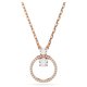 Swarovski Constella rozé nyaklánc kör alakú medállal 5692266