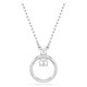 Swarovski Constella ezüst színű nyaklánc kör alakú medállal 5692261