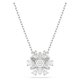 Swarovski Idyllia ezüst színű nyaklánc hópehely medállal 5691484