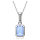 Swarovski Millenia ezüst színű nyaklánc kék szögletes kristállyal 5696518