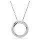 Swarovski Dextera ezüst színű nyaklánc kör medállal 5692737