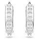 Swarovski Matrix ezüst színű karika fülbevaló 5690670