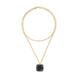 Coeur de Lion Amulet square arany-fekete nyaklánc 1201/10-1316
