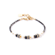 Coeur de Lion Sparkling Pricess arany-fekete karkötő 4567/30-1300