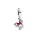 Pandora ékszer Disney Minnie egér sziluett piros masnival charm 793533C01