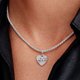 Pandora ékszer Gravírozható ezüst szív charm LOVE felirattal 793604C01