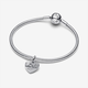 Pandora ékszer Gravírozható ezüst szív charm LOVE felirattal 793604C01