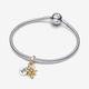 Pandora ékszer Kéttónusú északi csillag charm gyémánttal 763588C01