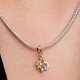 Pandora ékszer Kéttónusú északi csillag charm gyémánttal 763588C01