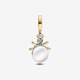 Pandora ékszer Kéttónusú északi csillag charm gyémánttal 763588C01