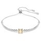 Swarovski Mátrix állítható karkötő áttetsző és sárga kristállyal 5690694