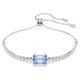 Swarovski Mátrix állítható karkötő áttetsző és kék kristállyal 5693412