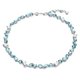 Swarovski Gema ezüst színű nyaklánc kék kristályokkal 5666007