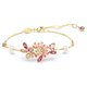 Swarovski Gema arany színű karkötő színes kristályokkal 5688488