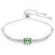 Swarovski  Mátrix állítható karkötő áttetsző és zöld kristállyal 5693411