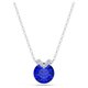Swarovski Bella ezüst színű nyaklánc kék kristállyal 5724286