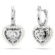 Swarovski Hyperbola ezüst színű szív fülbevaló 5684384