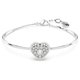 Swarovski Hyperbola ezüst színű karperec szív medállal 5684385