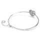 Swarovski Hyperbola ezüst színű karperec kék köves szív medállal 5680393