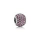 Pandora ékszer Vörös pávé gömb ezüst charm cirkóniával 791051CZR