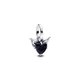 Pandora ékszer ME szárnyas fekete szív mini függő charm 793626C01
