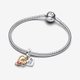 Pandora ékszer Gravírozható szív és nyíl dupla függő charm 763622C01