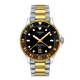 Tissot Seastar 1000 quartz GMT barna fekete bicolor számlapos karóra T1208522205100