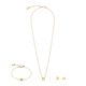 Coeur de Lion Augusztusi születésköves olív jáde-arany fülbevaló 1301/21-0520