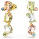 Swarovski Gema csepp alakú fülbevaló színes kristályokkal 5714815