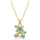 Swarovski Gema arany színű nyaklánc színes kristályokkal 5705816
