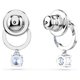 Swarovski Attract kör alakú fülbevaló kék kristályokkal 5723563