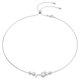 Swarovski Constella ezüst színű állítható nyaklánc kristálygyöngyökkel 5705626