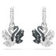 Swarovski Fekete-fehér hattyús fülbevaló 5705728